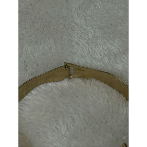 Hand Crafted Gold with Tree on Silver Oval - Picture 3 of 5